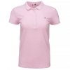Polówka polo Tommy Hilfiger damska różowa Slim Fit małe logo bawełniana
